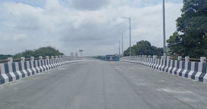 KR Puram ramp merges with Hebbal loop